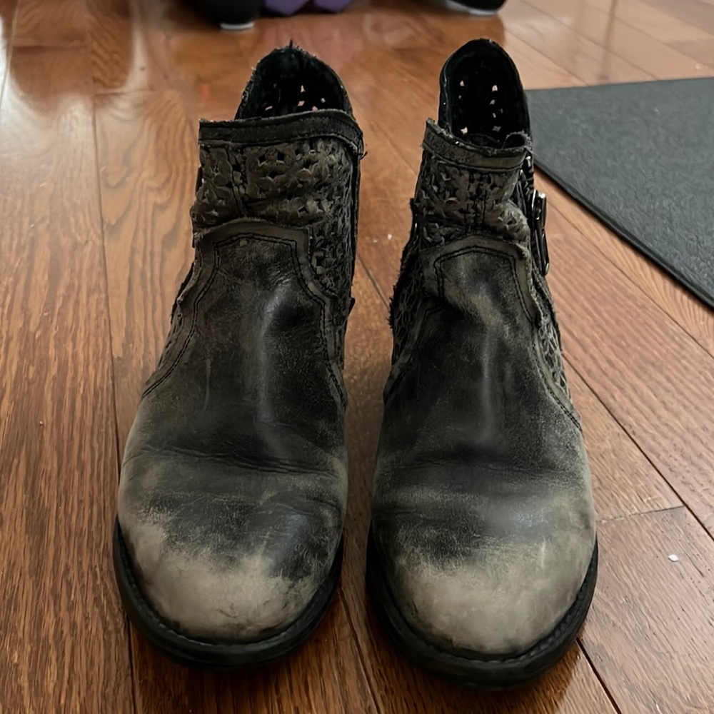 Low Shaft leather womens cowboy boot